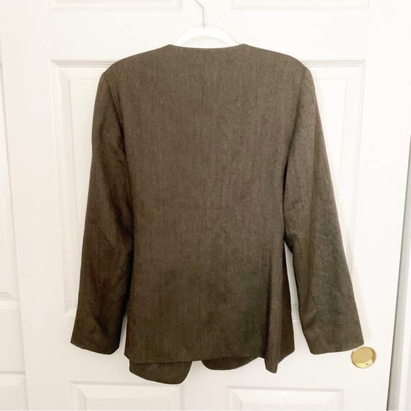 LAFAYETTE 148 New York Virgin Wool Wrap Tie Waist Blazer Jacket - Picture 3 of 8